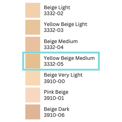 FANCL Powder Foundation Bright Up UV (refill) product image picture. Color images for each color part number (Yellow Beige Medium 3332-05)