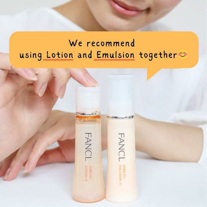 We recommend using Lotion and Emulsion together for FANCL Enrich+ Liton 2
