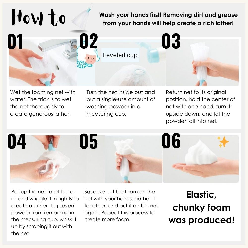 How to use Foaming net, FANCL